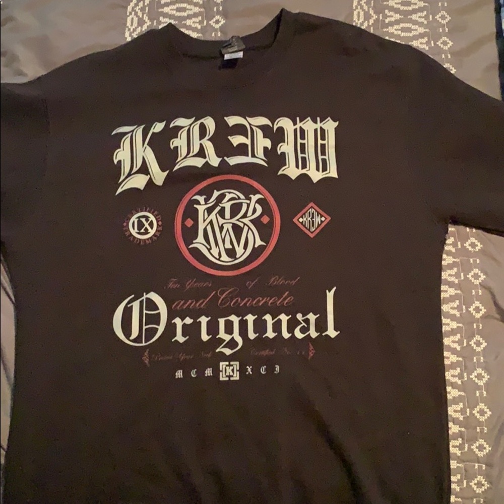 Krew black crewneck sweatshirt